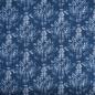 Preview: Musselin Double Gauze Blumenornament jeansblau